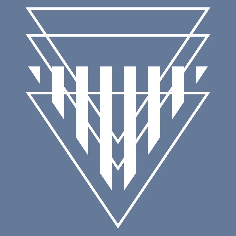 Triangular Crest Geometric Print