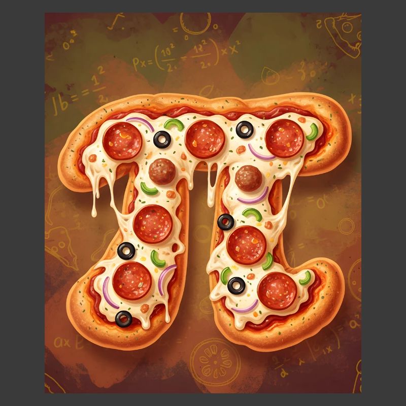 Pi Shape Pizza