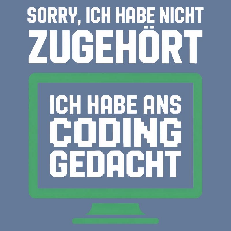 Coding Gedanke am Bildschirm