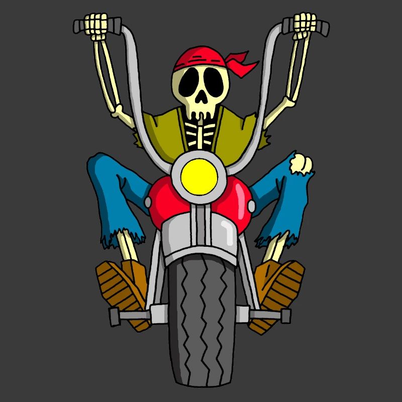 Skeleton-Biker