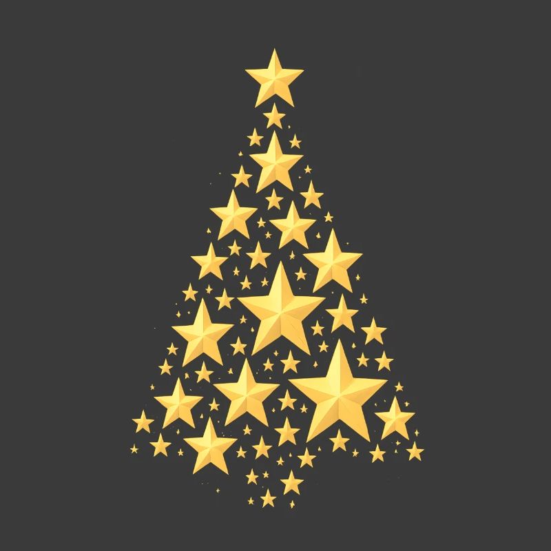 WEIHNACHTSBAUM MIT STERNEN