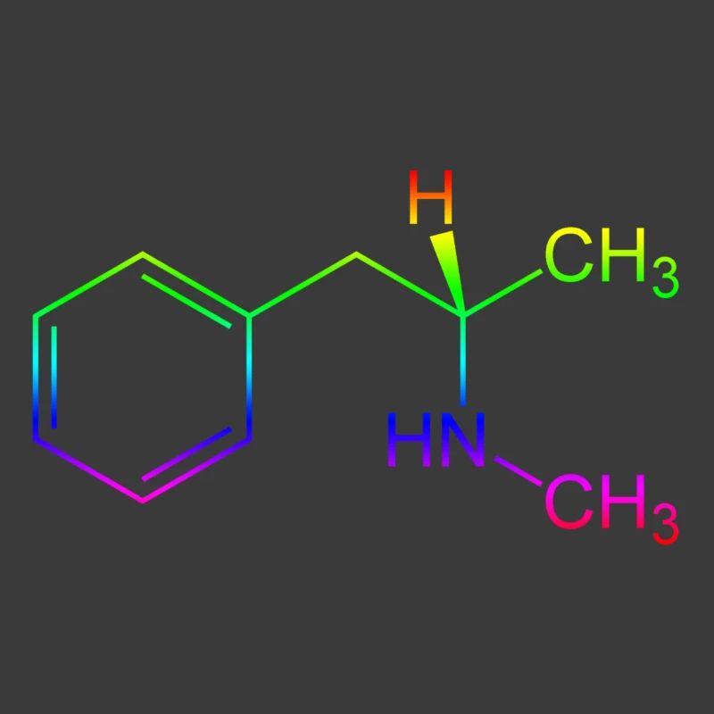 Methamphetamine Crystal Meth formule structurelle