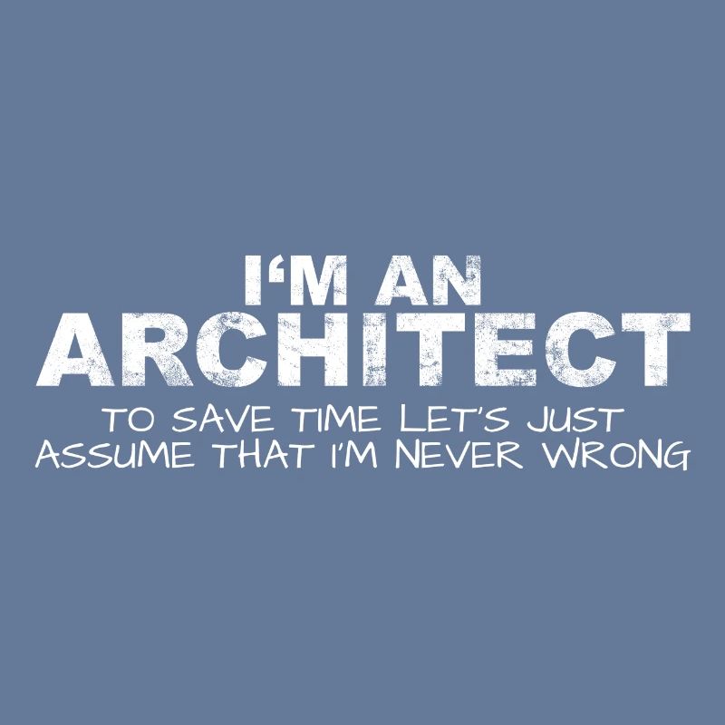 Architect Never Wrong Save Time Funny