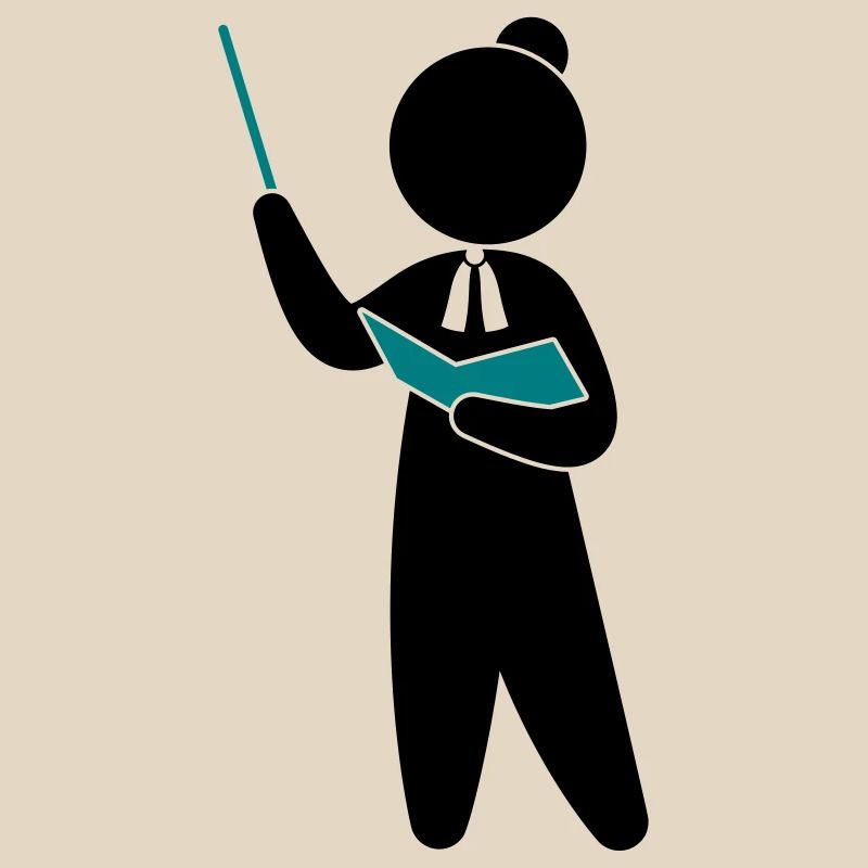 Ein Lehrer oder Professor schult sein Publikum