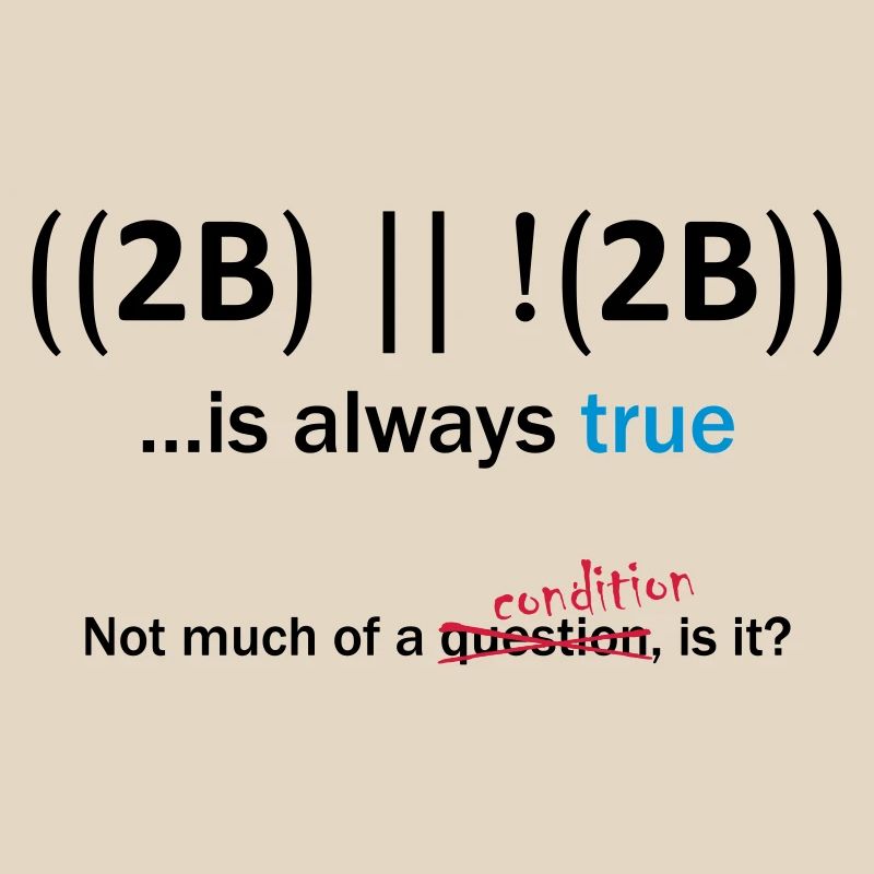 ((2B) || !(2B)) …is always true