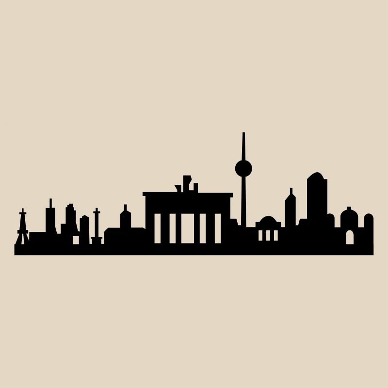 Berlin Skyline klein abstrakt