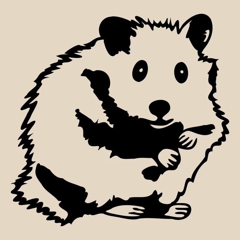 Hamster sitzt