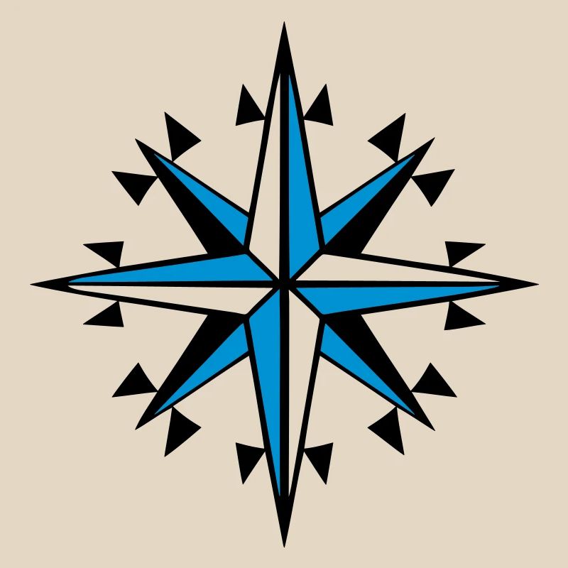 navigation, compass, wind rose orienteering