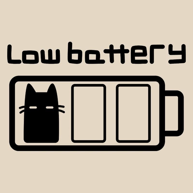 Low battery cat