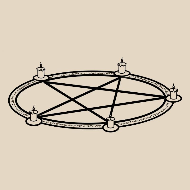 | d’évocation Cercle d’invocation | Pentagramme