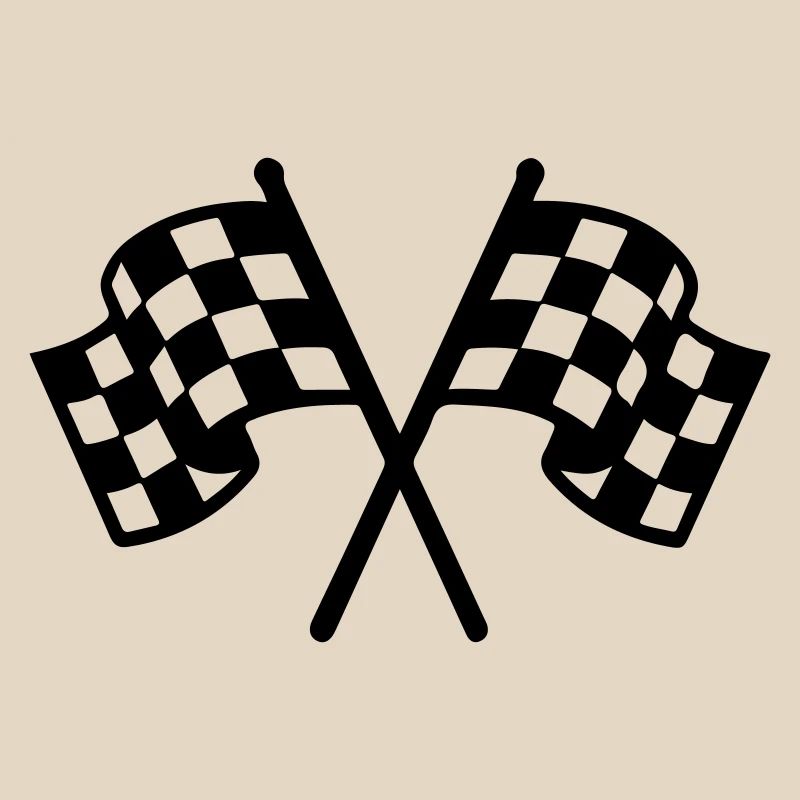 Icône du drapeau de course