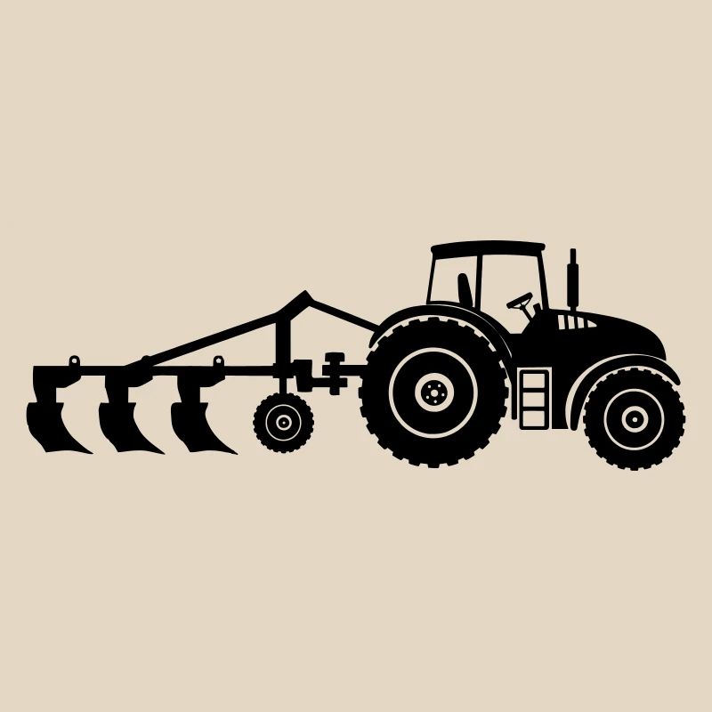 Acker-Traktor-Pflug