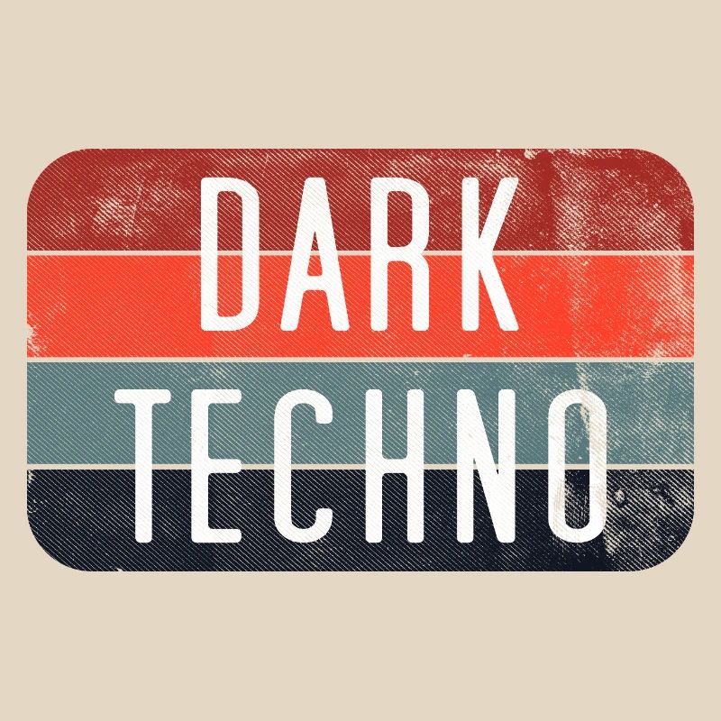 Dark Techno Retro Logo Tee