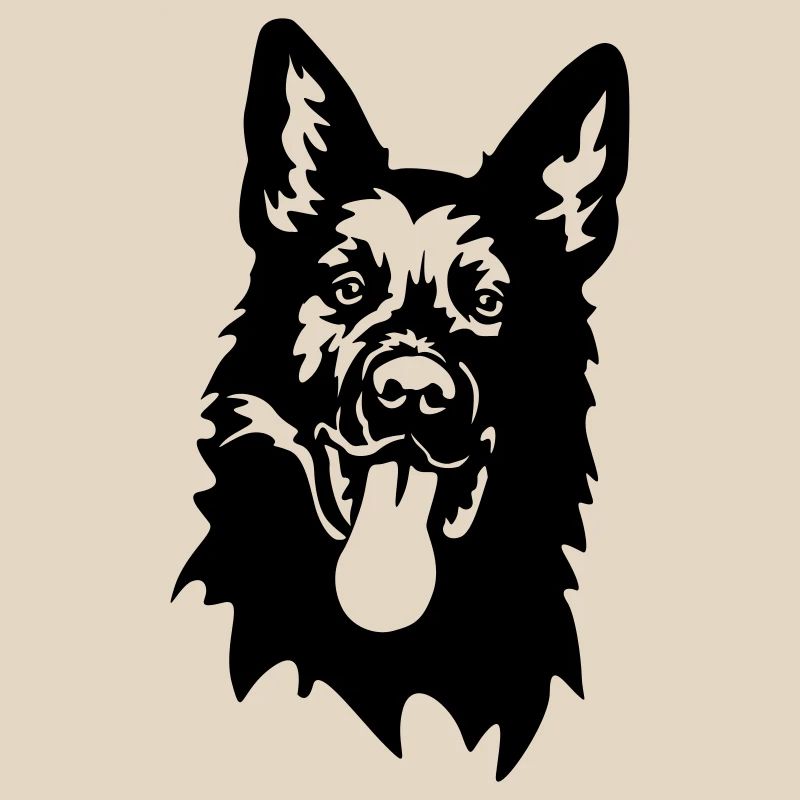 German Shepherd Head