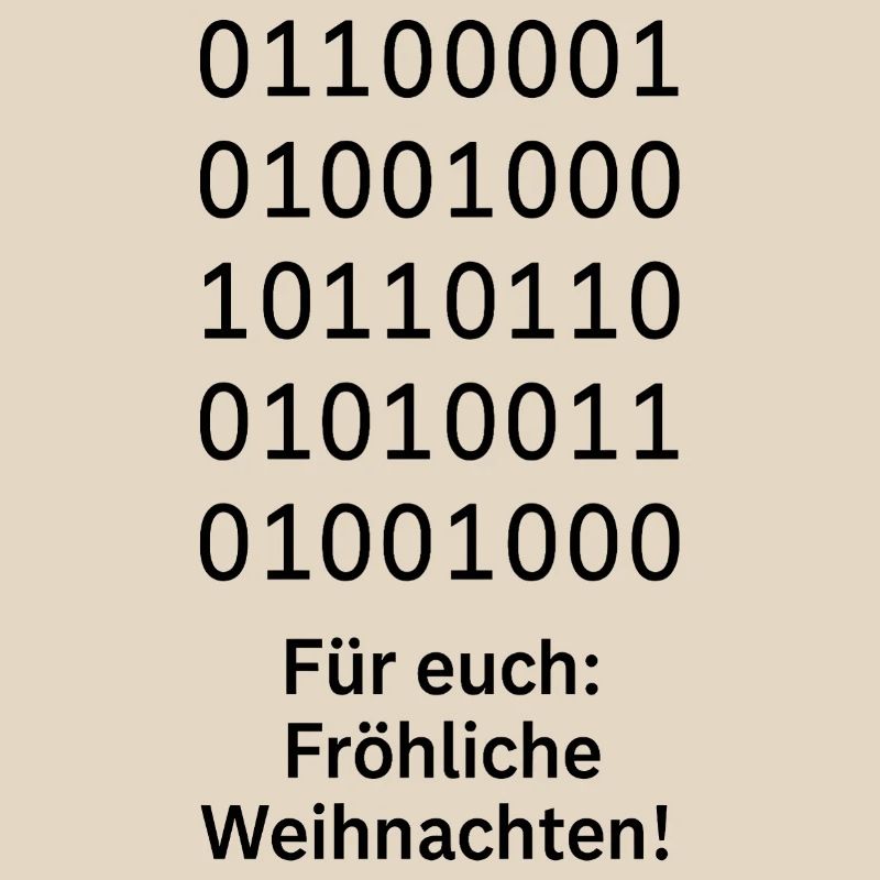 Binary Code Weihnachtszauber