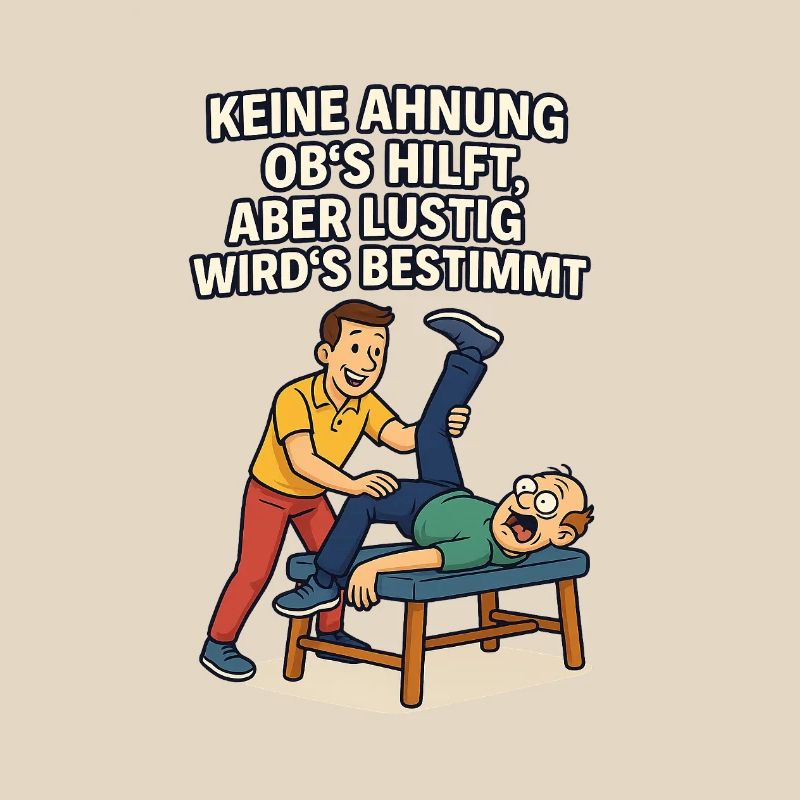 Physio saying: No idea if it helps funny