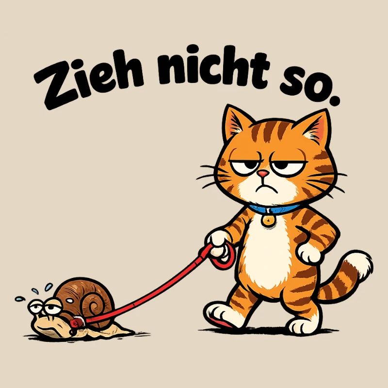 Cat frustration when pulling snails