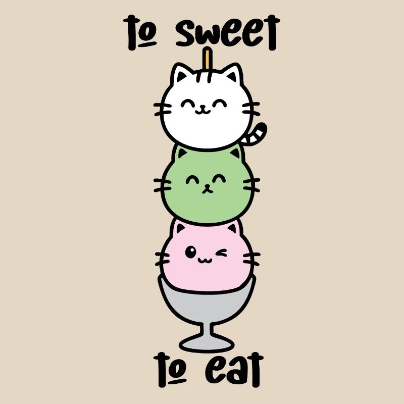 Katzen-Turm Eiscreme Stack
