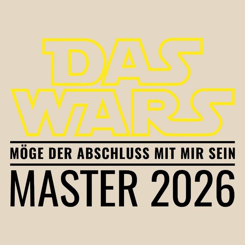 Master 2026 Das wars Möge Abschluss mit mir sein
