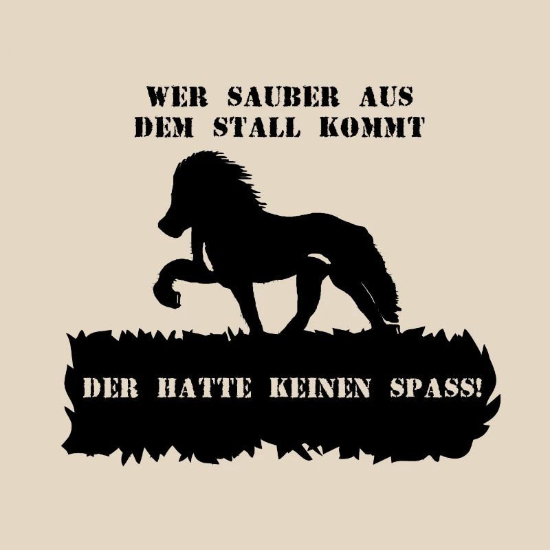 Spruch 7 mit Pferd 1 schwarz