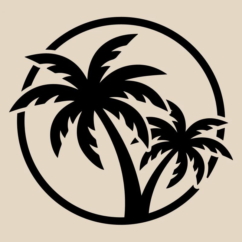 Plage symbole de Palm Tree