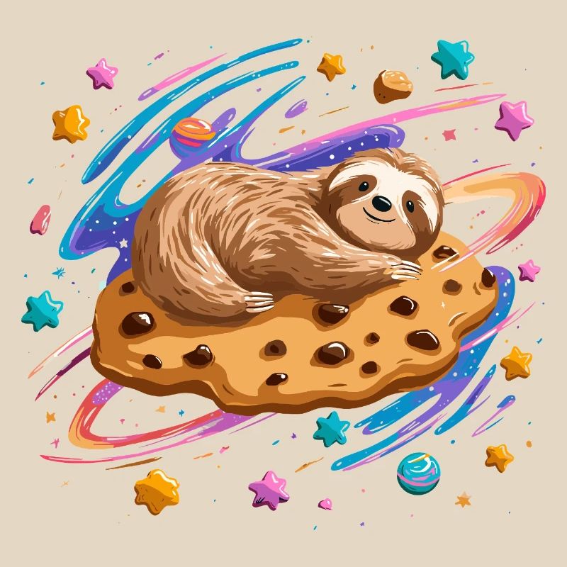 Space Sloth on Cookie