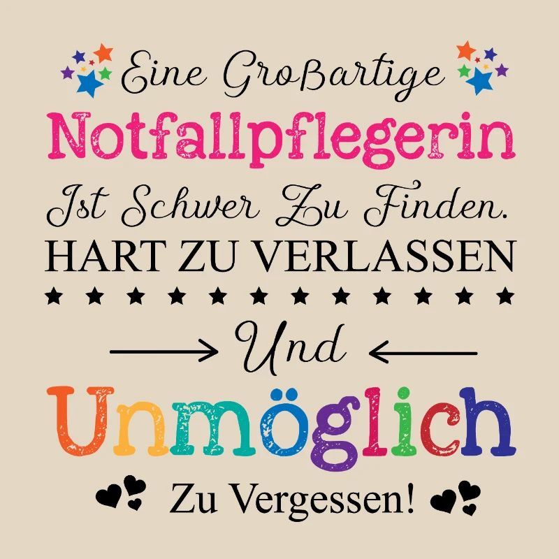 Notfallpflegerin Beruf Geschenk Abschied Pflegerin