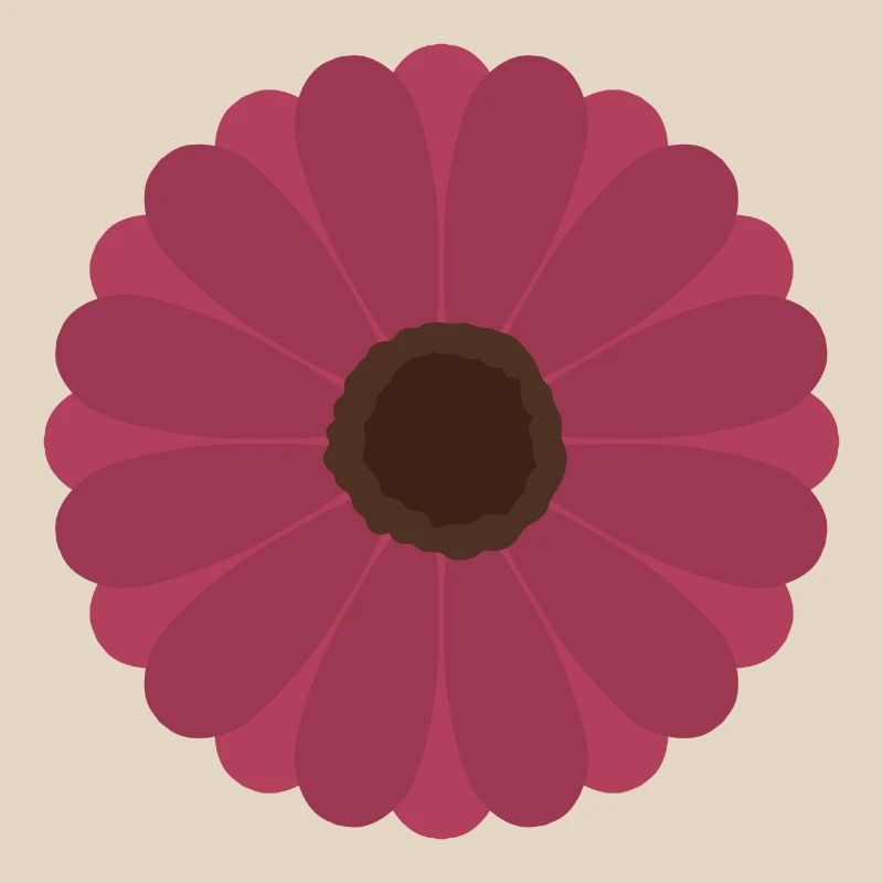 Pink Gerbera Bloom Pattern