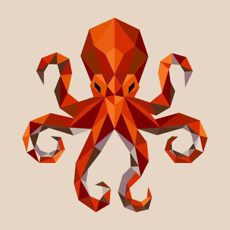 Octopus Squid Polygon
