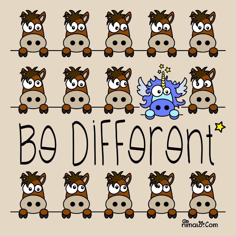 Licorne Bleu - Be Different, citations