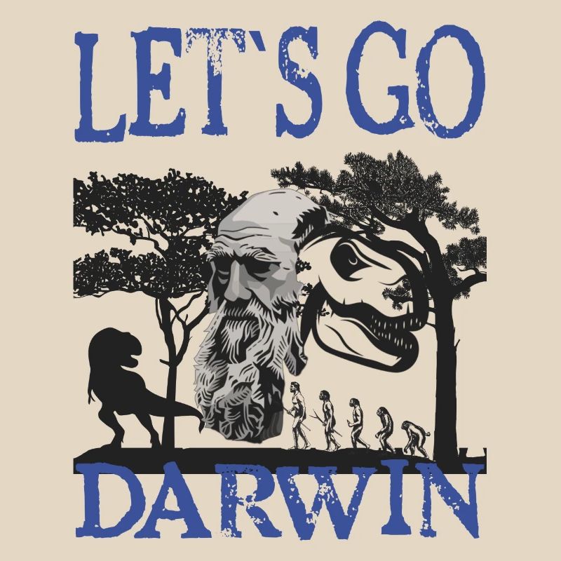 Charles Darwin Evolution textile gift idea