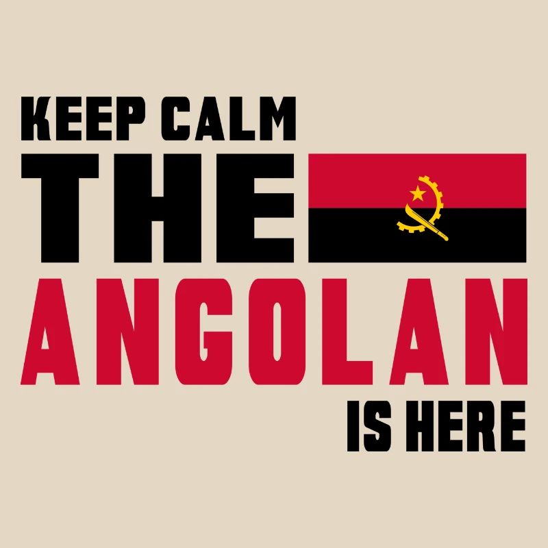 Conception du drapeau Angola Keep Calm