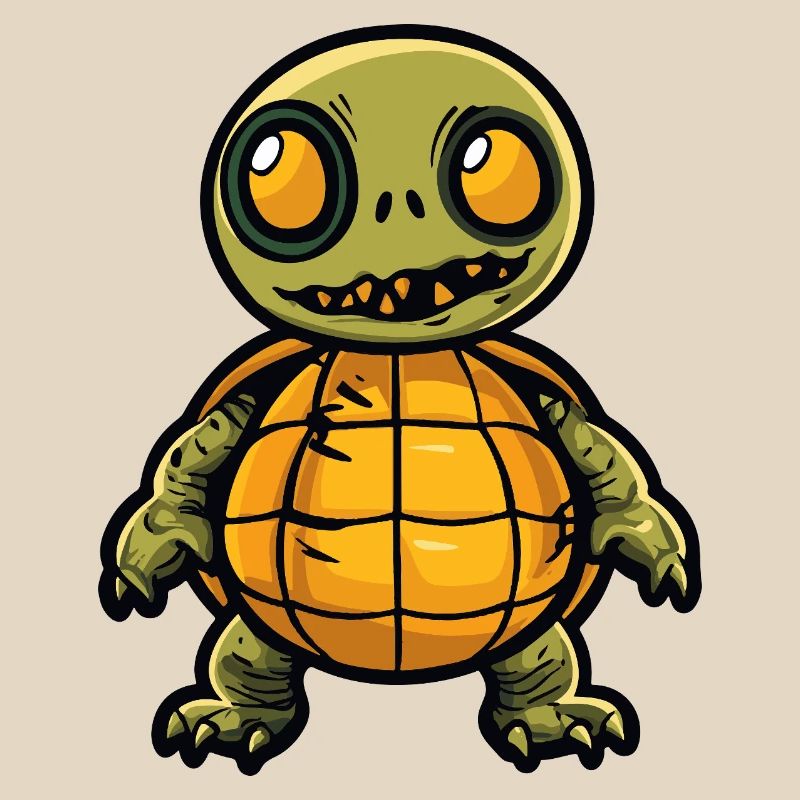 Turtle Halloween Comic Funny