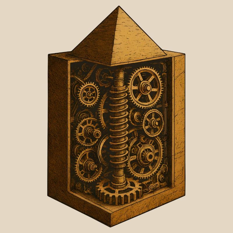 Pyramide von Chephren | Antike Getriebemechanik-Kunst