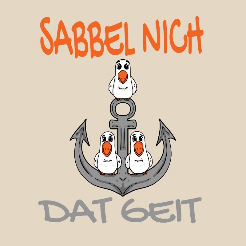 Anker mit Möwen Sabbel Nich Dat Geit
