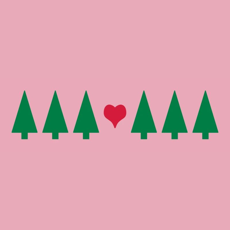 Weihnachtsbaum mit Herz