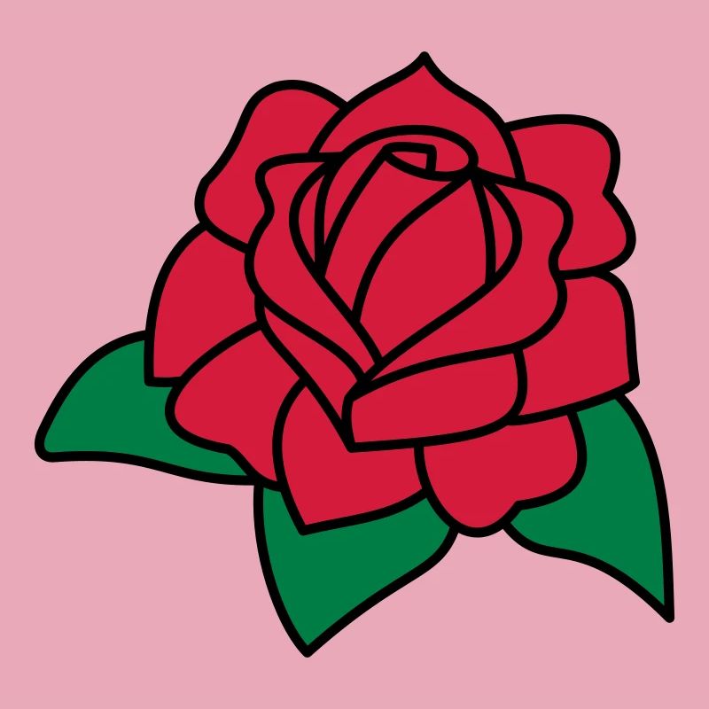 rose rouge
