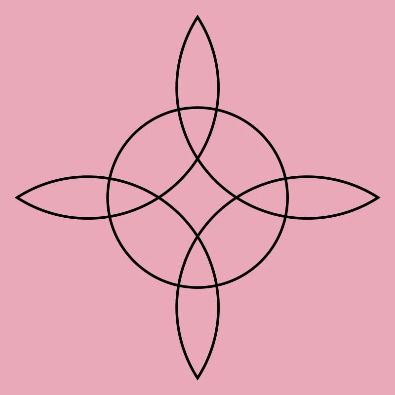 Witch`s Knot, Binds the 4 elements, Magical symbol