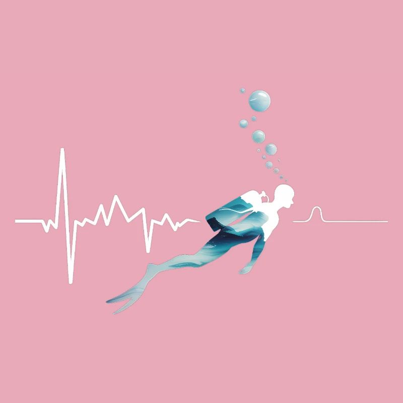 Diving Heartbeat - Cooles Tauchen Logo