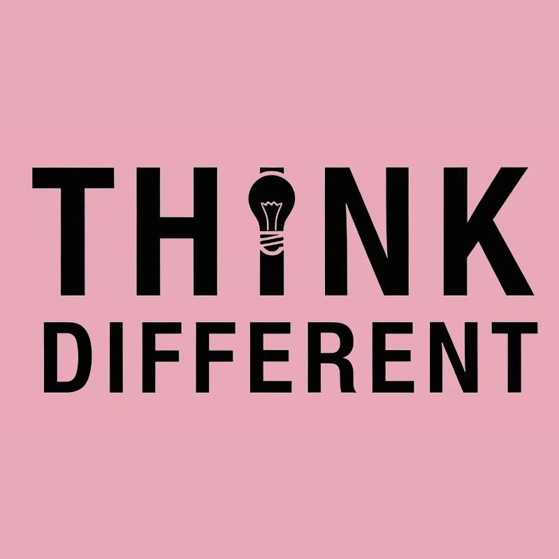 Creative Think Different Lightbulb Design