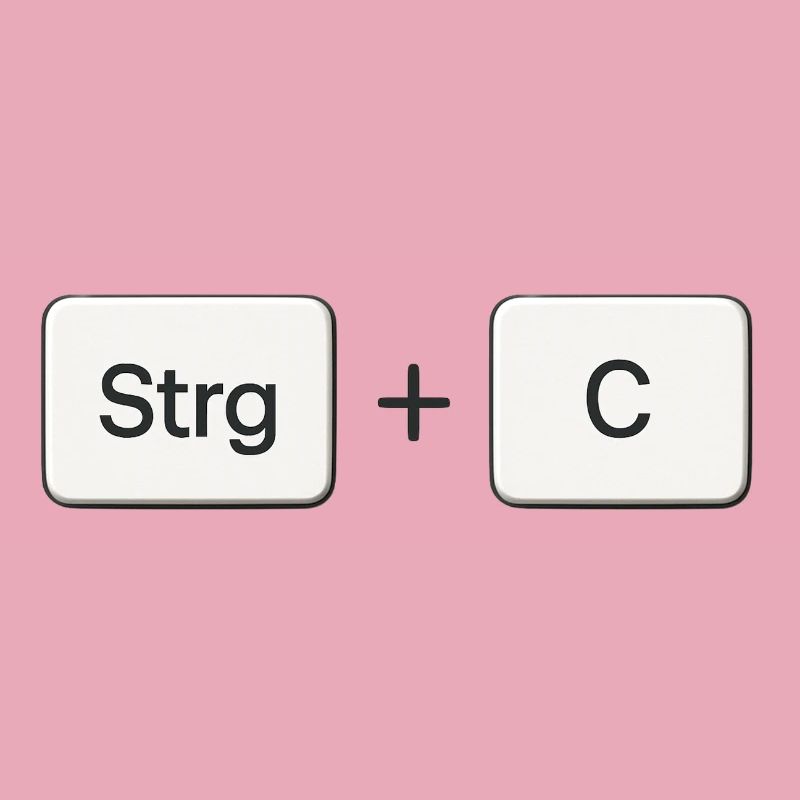 Key Combination Copy Ctrl + C