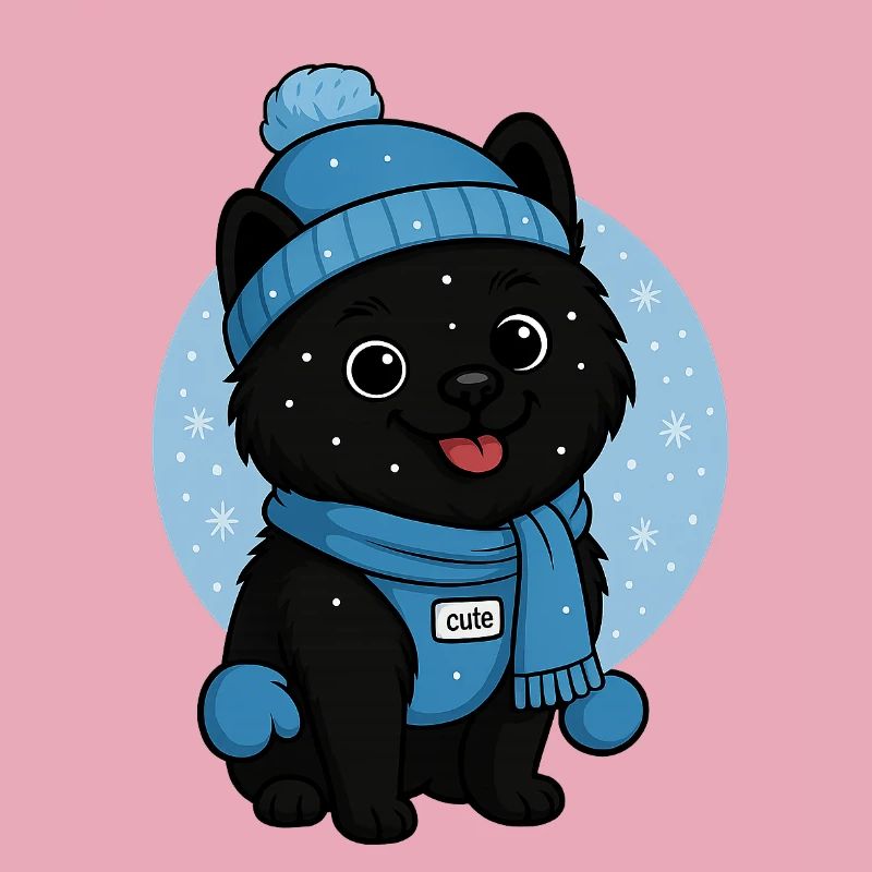 Cuddly Dog Winter Magic