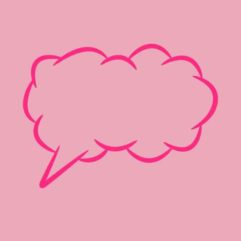 Speech bubble thought bubble