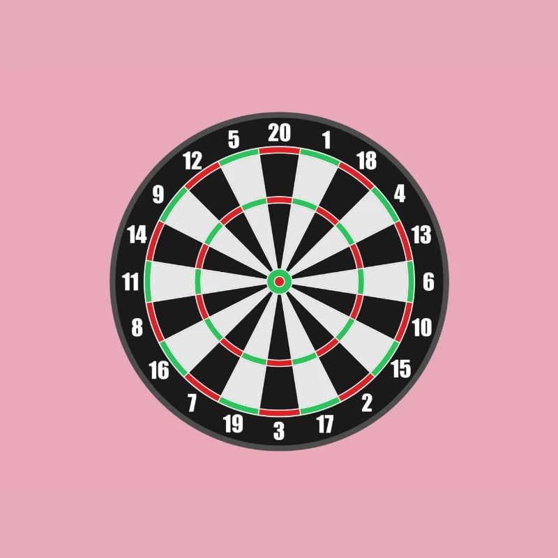Dartboard darts data lover motif gift idea