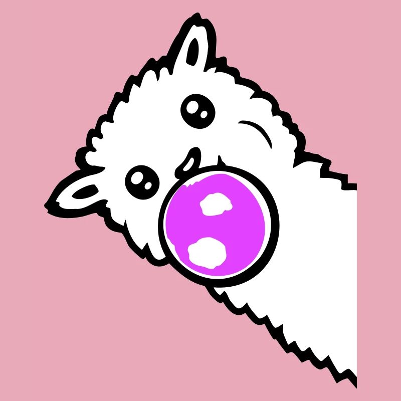 Llama Bubbles Side Edge Cool Cute Side