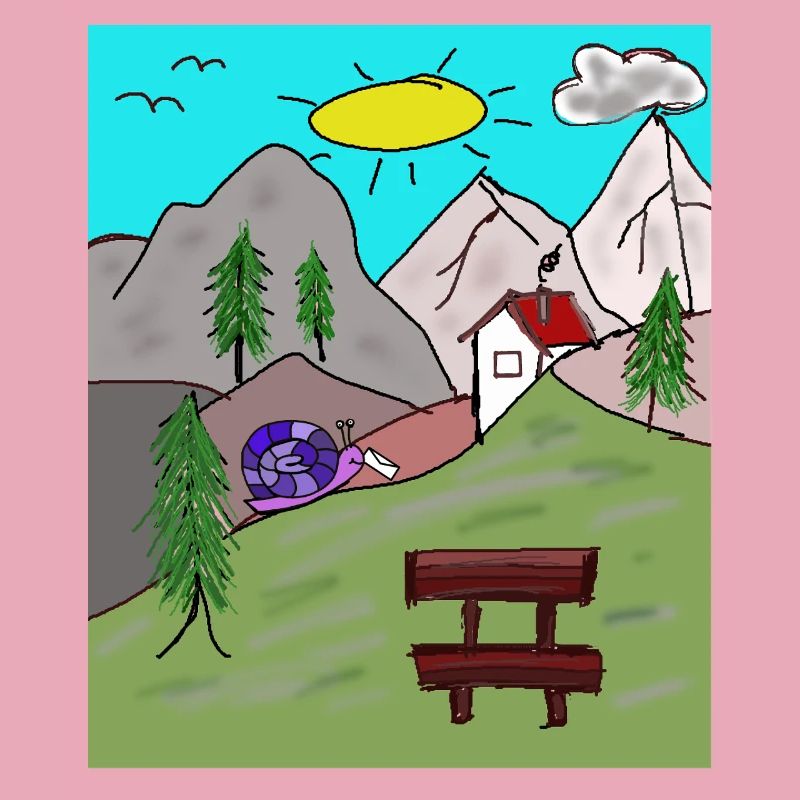 Alps Snails Post Letter Mountains Alm Postman