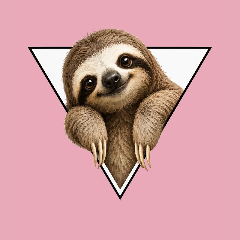 Sloth in triangle design