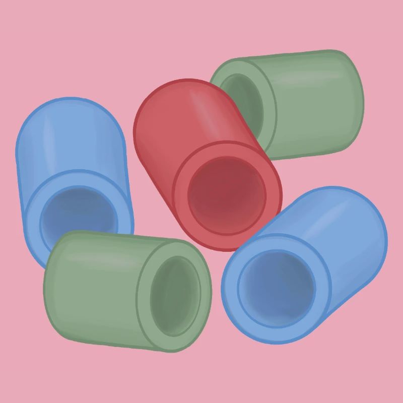 Capsules de couleur abstraites perles de repassage