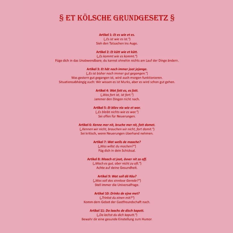 Et Kölsche Basic Law - Et Kölsche Basic Law