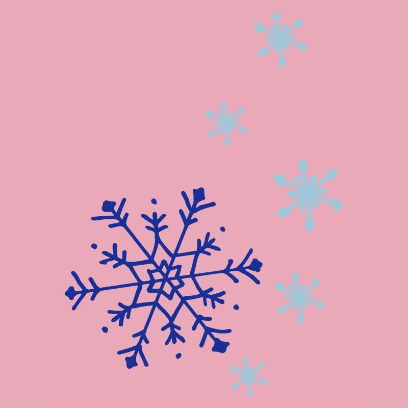 Snowflakes falling
